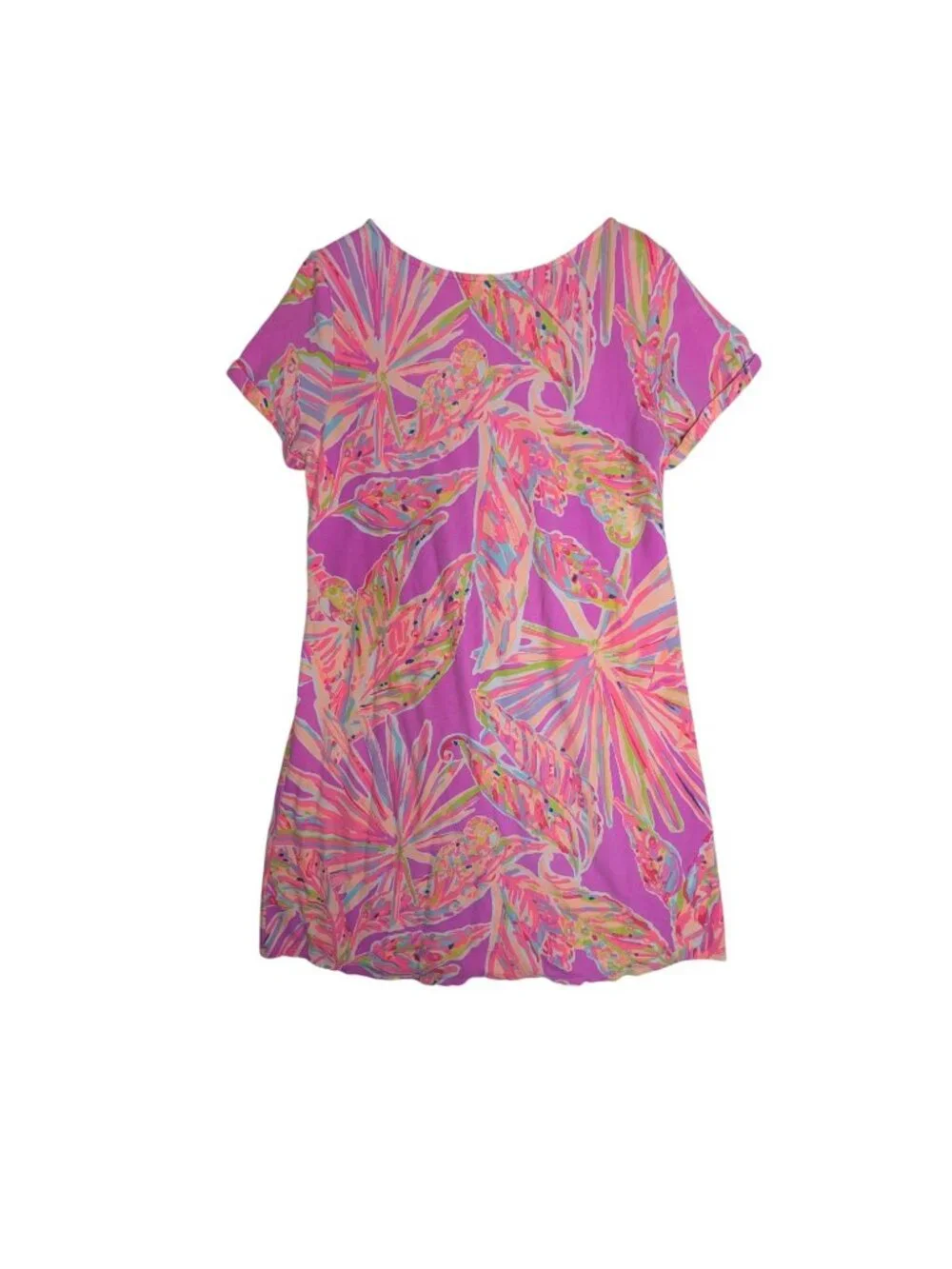 Lilly Pulitzer Tammy Dress Amethyst Sunseekers Pink Purple UPF 50 XL - Picture 5 of 11